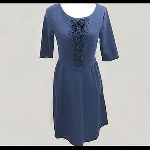 Boden beaded fit flare dress